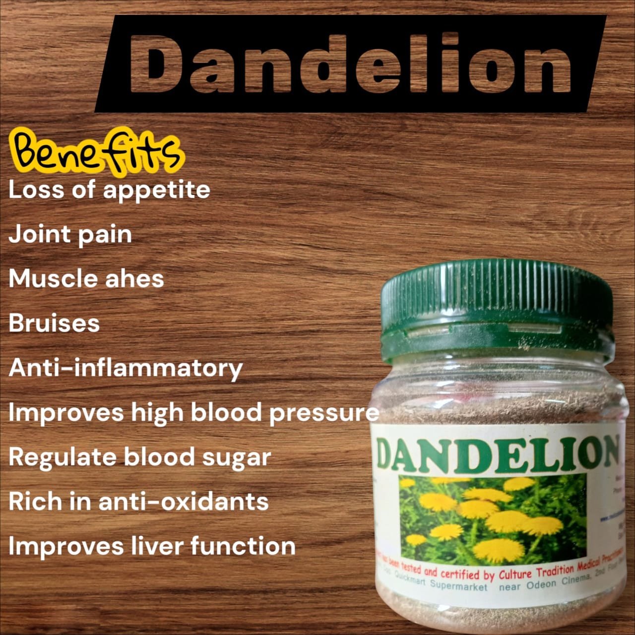 Dandelion Powder